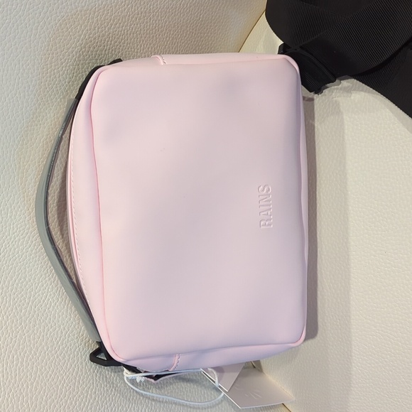 Rains Light Pink Crossbody Bag - Picture 1 of 5